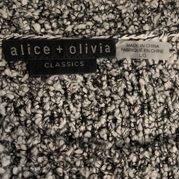 Alice + Olivia Roma Boucle Sweater Relaxed Pullover Women's Large L - Picture 5 of 8
